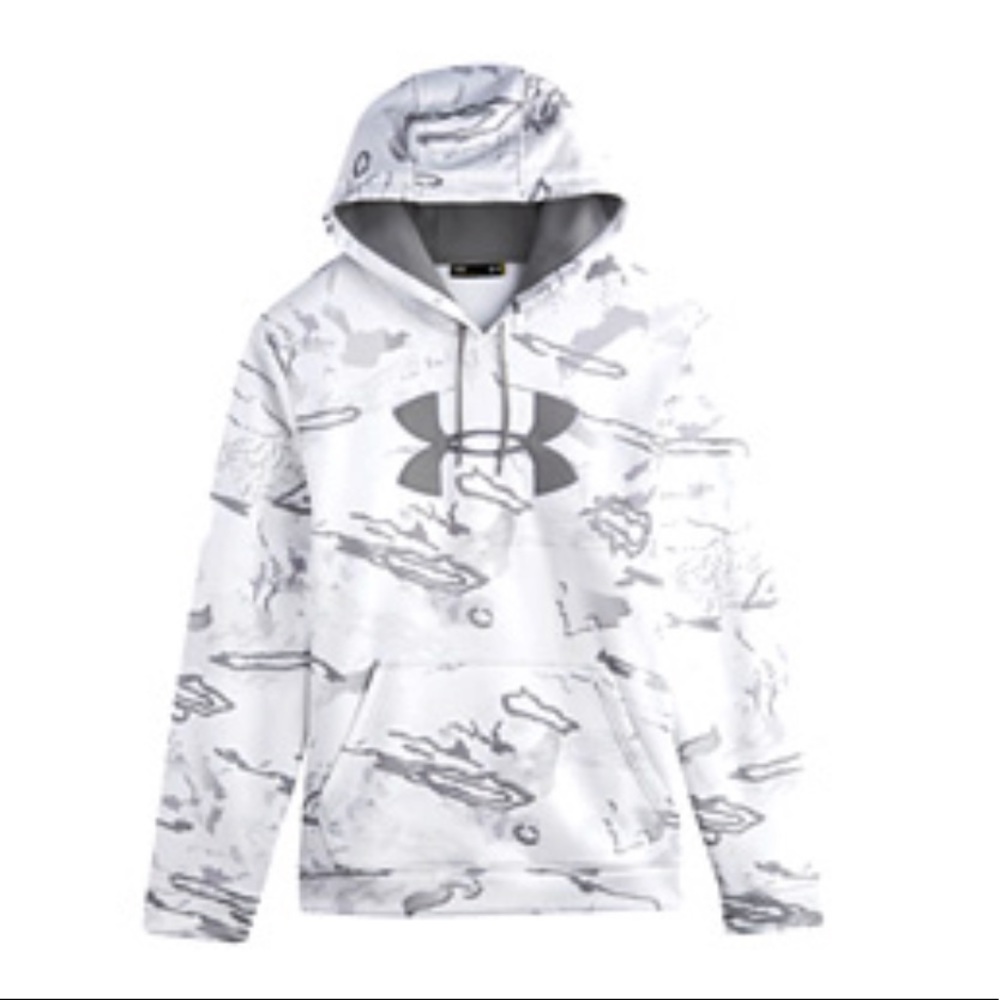 Under Armour Youth 7 Grey / Red / White Camo 4054 - Picture 1 of 5